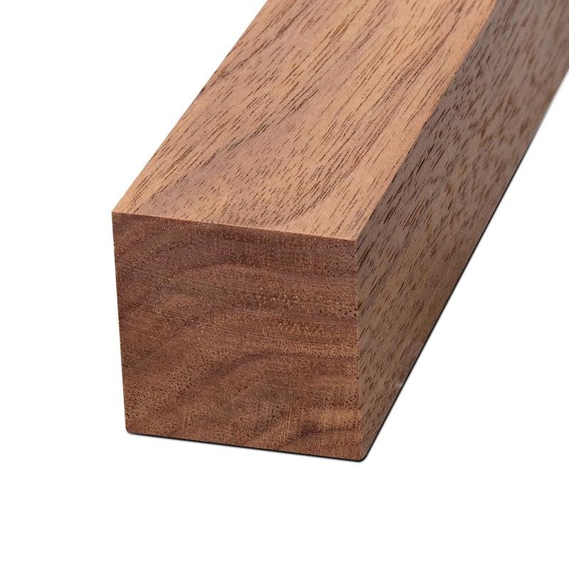 Wislist 2 Pcs Walnut Wood Log Lumber Board Knife Handle Material, Bar Shaped Square Turning BlanksHandle Plate for Instruments DIY Raw Wood Cuboid(5.1" x 1.2" x 1.2") - Image 2